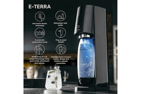 SodaStream E-Terra Electric Sparkling Water Maker Black | 1012911441