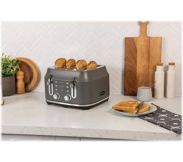 Rangemaster Classic 4 Slice Grey Toaster | RMCL4S201GY