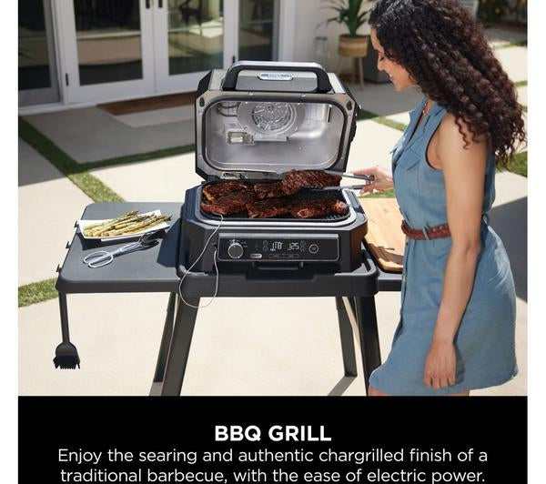 Ninja Woodfire XL Electric Outdoor BBQ Grill & Smoker | OG850UK