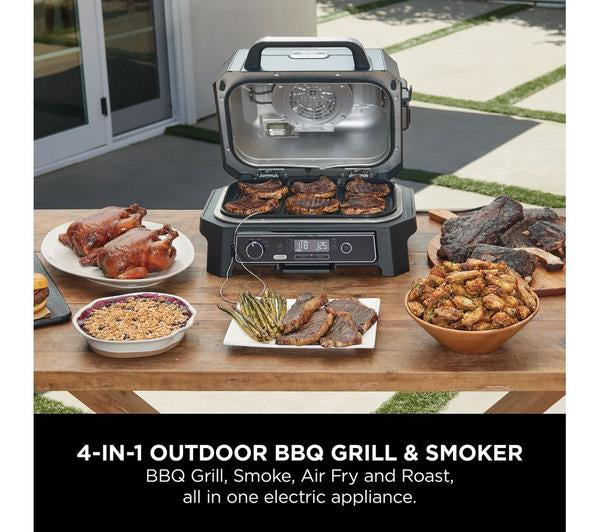 Ninja Woodfire XL Electric Outdoor BBQ Grill & Smoker | OG850UK