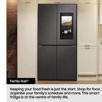 Samsung Family Hub with AI Vision Smart Fridge Freezer - Black | RF65DG9H0EB1EU Samsung American Fridge Freezer Euronics Ireland