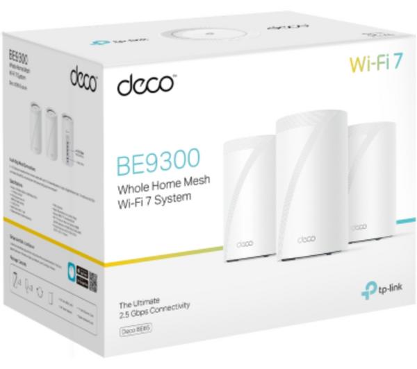 TP-Link Deco BE65 BE9300 Whole-Home Mesh Wi-Fi 7 System – 3 Pack | Deco BE65(3-pack)