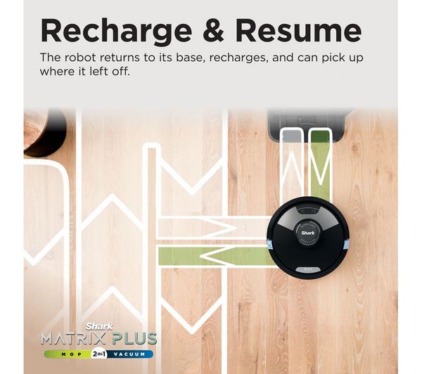 Shark Matrix Plus 2-in-1 Robot Vacuum & Mop – Smart Navigation | RV2620WDUK