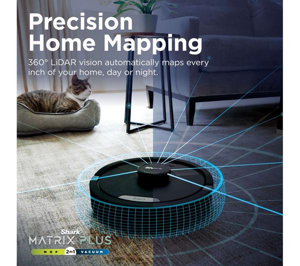 Shark Matrix Plus 2-in-1 Robot Vacuum & Mop – Smart Navigation | RV2620WDUK