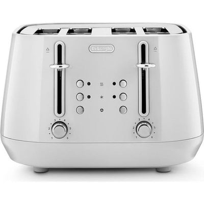 De’Longhi Eclettica 4-Slot Toaster – White | CTY4003.W
