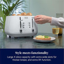 De’Longhi Eclettica 4-Slot Toaster – White | CTY4003.W