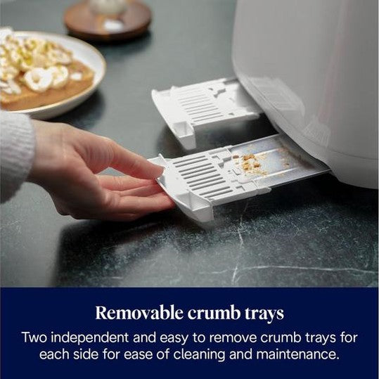 De’Longhi Eclettica 4-Slot Toaster – White | CTY4003.W