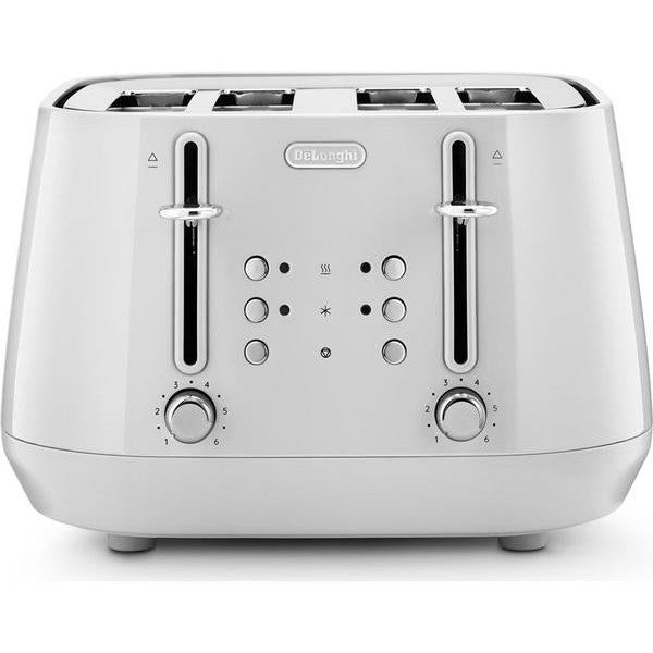 De’Longhi Eclettica 4-Slot Toaster – White | CTY4003.W
