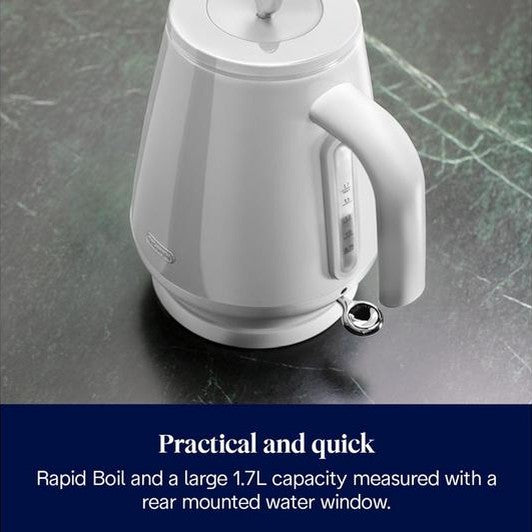 De’Longhi Eclettica Kettle –  White | KBY3001.W