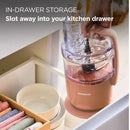 Kenwood MultiPro Go Clay Red Super-Compact Food Processor | FDP22.130RD