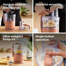 Kenwood MultiPro Go Clay Red Super-Compact Food Processor | FDP22.130RD