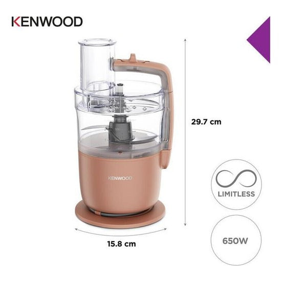 Kenwood MultiPro Go Clay Red Super-Compact Food Processor | FDP22.130RD