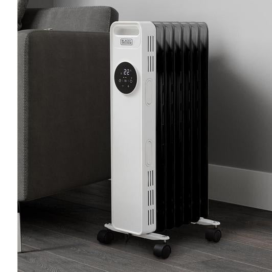 BLACK+DECKER Oil-Filled Radiator White 1500W | BXRA43011GB