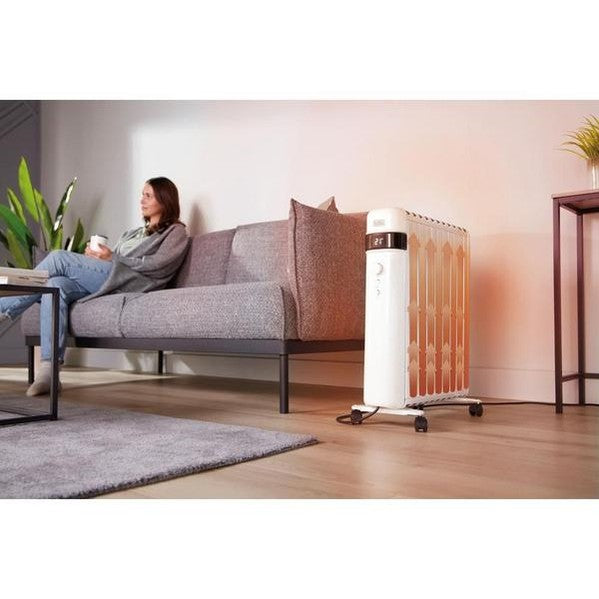 BLACK + DECKER 2500W Smart Oil‑Free Radiator | BXRA43017GB