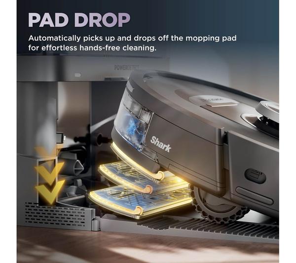 Shark PowerDetect NeverTouch 2-in-1 Robot Vacuum & Mop with Self-Empty & Self-Refill | RV2800YEUK