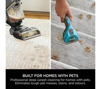 Shark CarpetXpert HairPro Pet Deep Carpet Cleaner with Built-In StainStriker – Grey/Orange | EX300UK