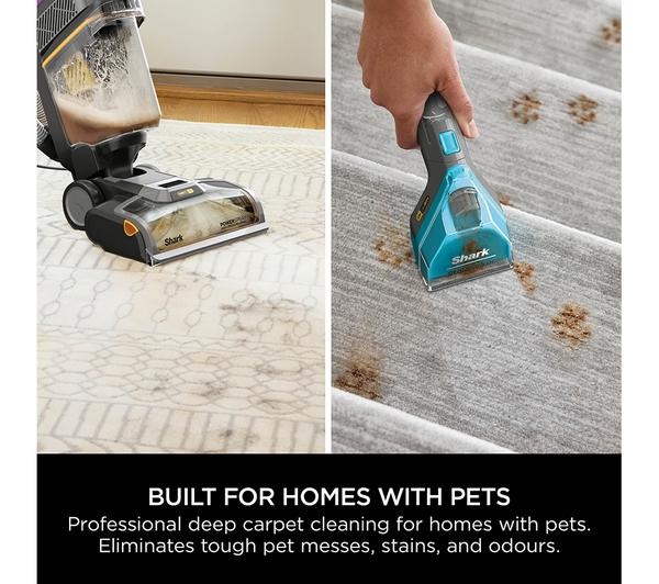 Shark CarpetXpert HairPro Pet Deep Carpet Cleaner with Built-In StainStriker – Grey/Orange | EX300UK