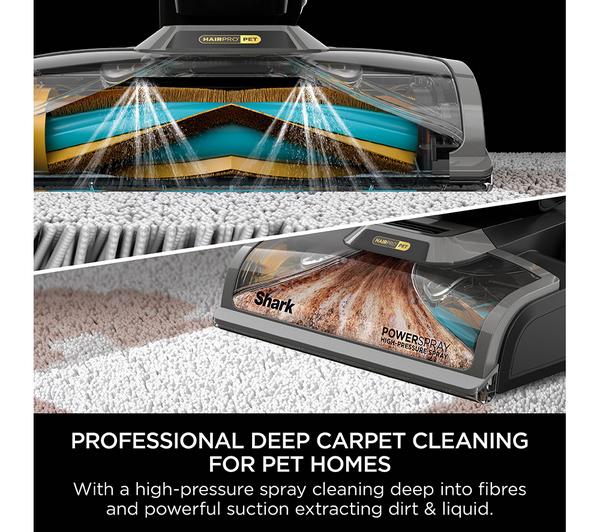 Shark CarpetXpert HairPro Pet Deep Carpet Cleaner with Built-In StainStriker – Grey/Orange | EX300UK
