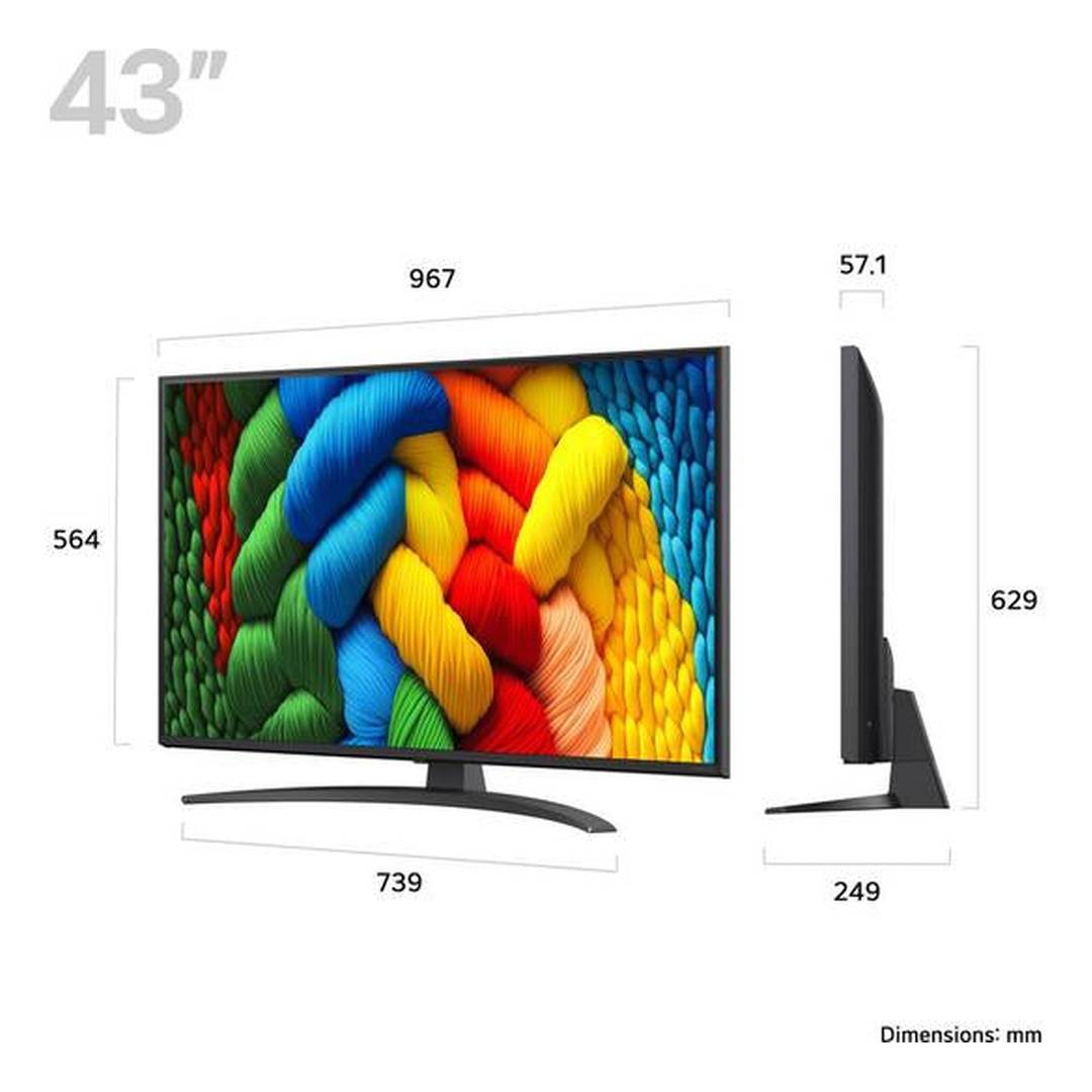 LG Nano81 43" 4K UHD NanoCell Smart TV | 43NANO81A6A.AEK LG TV Euronics Ireland