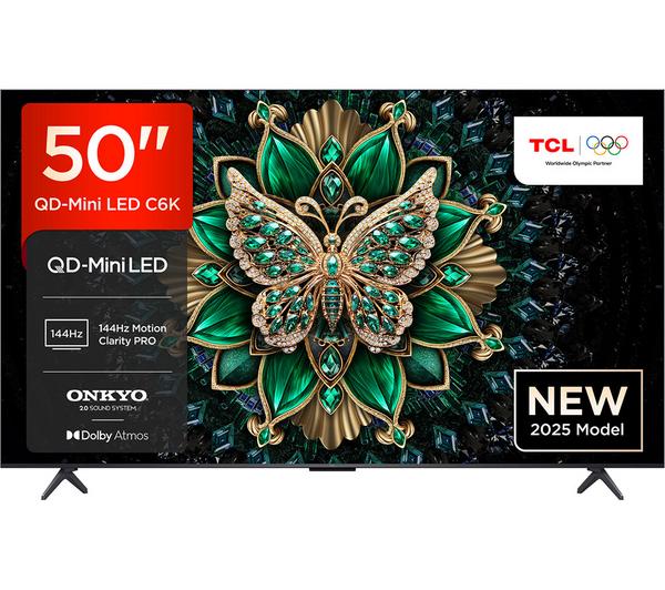 TCL 50" 144Hz Mini LED Google TV | 50C6K