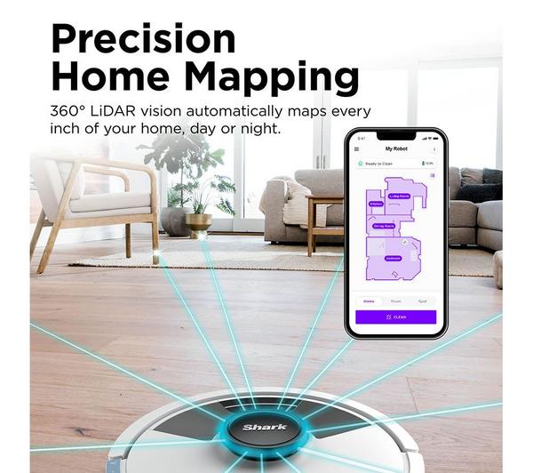 Shark Matrix Plus 2-in-1 Robot Vacuum & Mop – White | RV2620WDUKWH