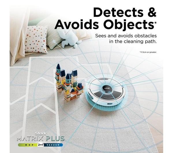 Shark Matrix Plus 2-in-1 Robot Vacuum & Mop – White | RV2620WDUKWH