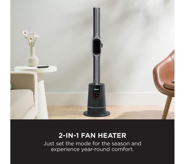 Shark TurboBlade Cool + Heat Bladeless Fan & Heater – Black | TH200UK Shark Air Purifier Euronics Ireland