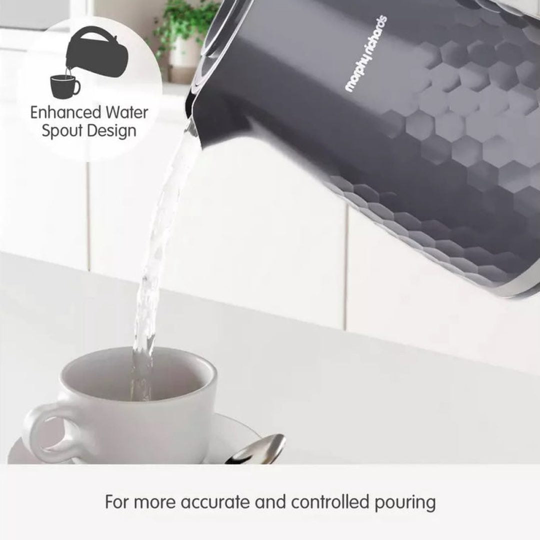 Morphy Richards 1.5L Grey Hive Kettle | 108273 Morphy Richards Kettle Euronics Ireland