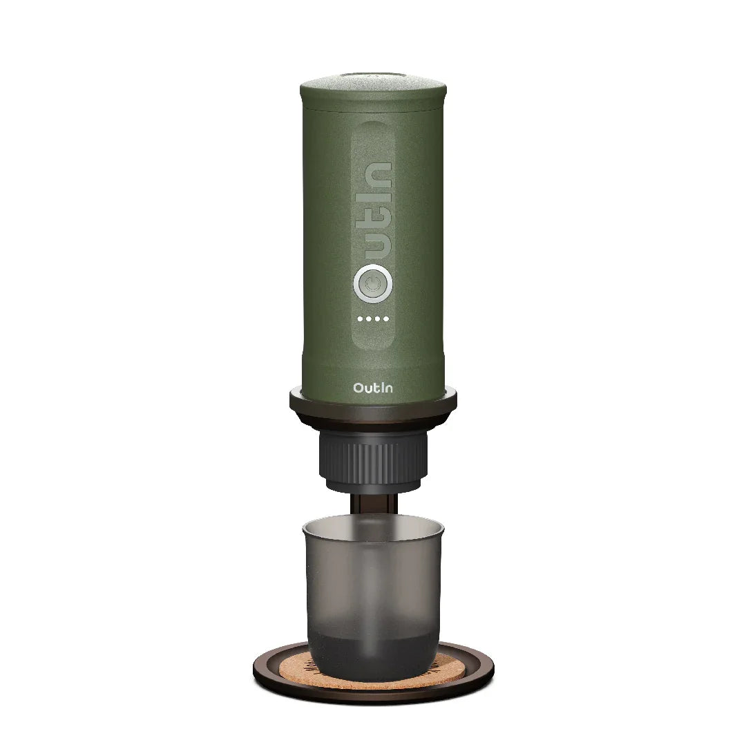 Outin Universal Coffee Stand with adjustable holder and cork base pad