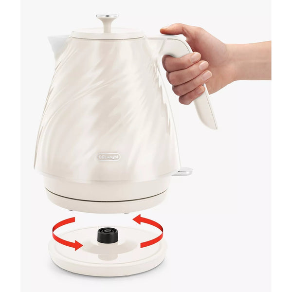De’Longhi Ballerina Seta Kettle – Silk Cream – view 2