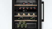 Bosch KUW21AHG0G Series 6 built-in 44 bottle dual zone wine cooler in Black