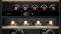 Bosch KUW21AHG0G Series 6 built-in 44 bottle dual zone wine cooler in Black