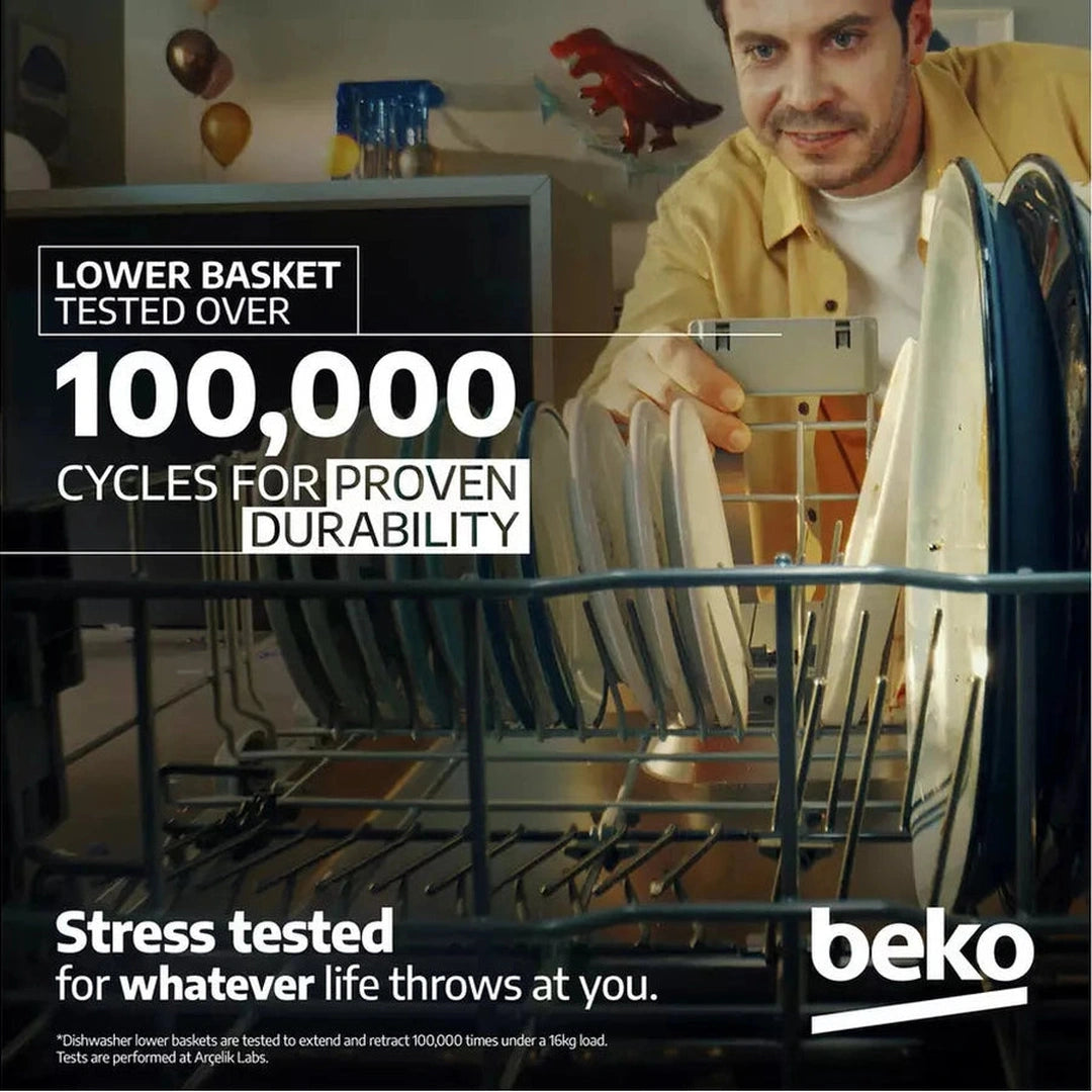 Beko 60cm Freestanding Black Dishwasher | DVN04320B Beko Dishwasher Euronics Ireland