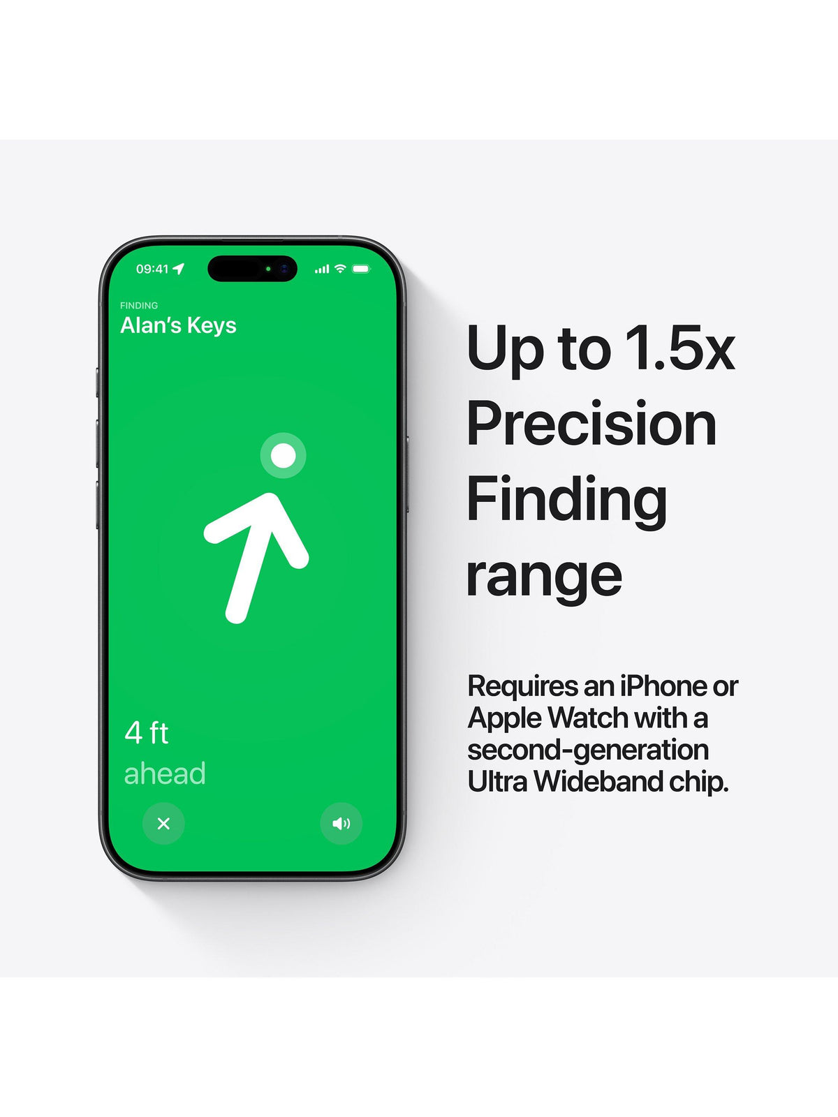 Apple AirTag (2nd Generation) 4 Pack - Precision Finding on iPhone, Apple caption frame