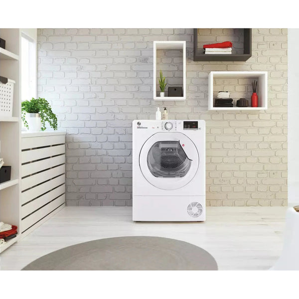 Hoover HLE H8A2DE 80 8KG Heat Pump Tumble Dryer - White | HLEH8A2DE-80 Hoover Washing Machine Euronics Ireland
