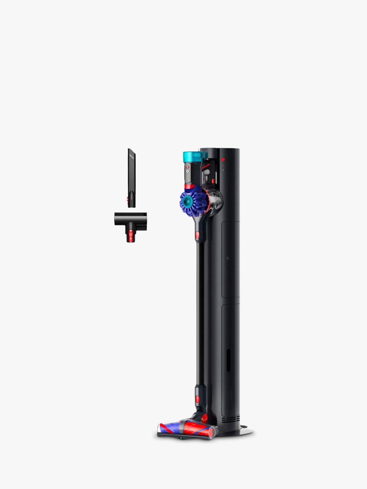 Dyson V10 Konical Cordless Vacuum Cleaner with Auto-empty Dok - Black - docked on the Auto-empty Dok