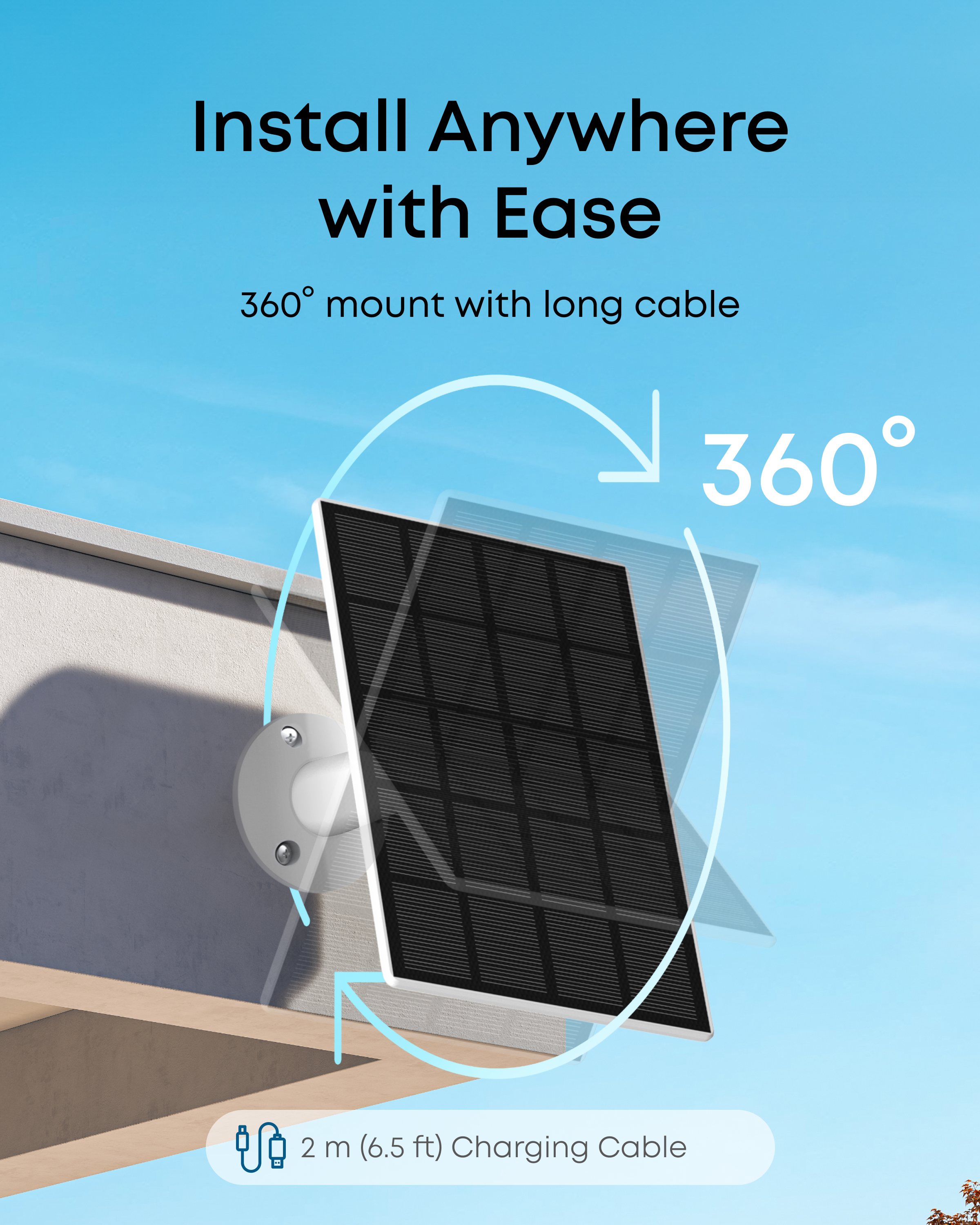 eufy Solar Panel C10, White - official product image