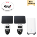 eufyCam S4 2-Camera Kit with HomeBase 3, Black/White - official product image