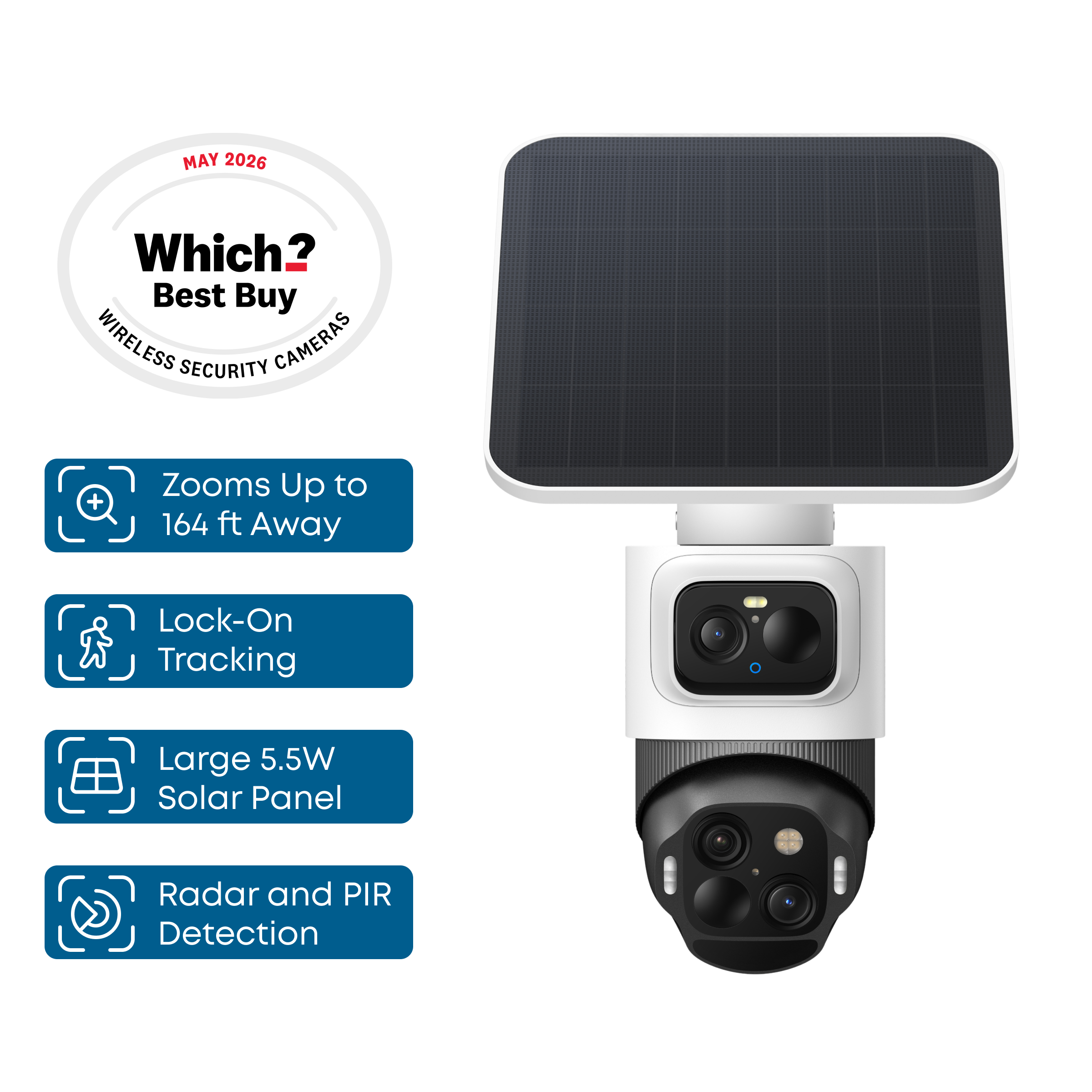 eufyCam S4 2-Camera Kit with HomeBase 3, Black/White - official product image