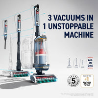 Shark PowerDetect Transformer Upright Vacuum - Chimera Blue - 3 vacuums in 1