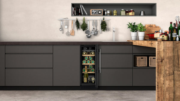 NEFF KU9202HF0G N70 built-in 21-bottle wine cooler in Black