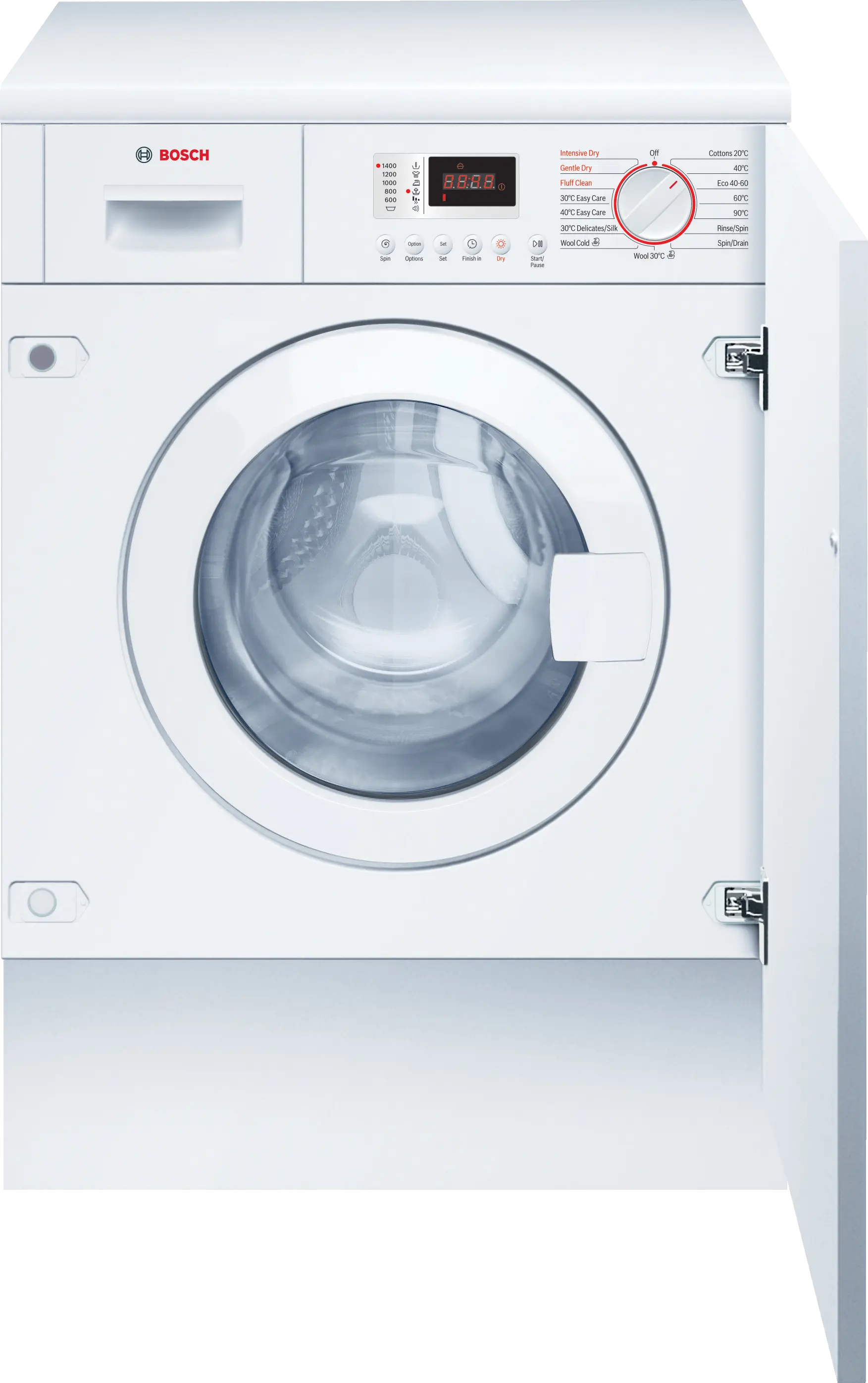 Bosch WKD28352GB Series 4 fully integrated washer dryer in White