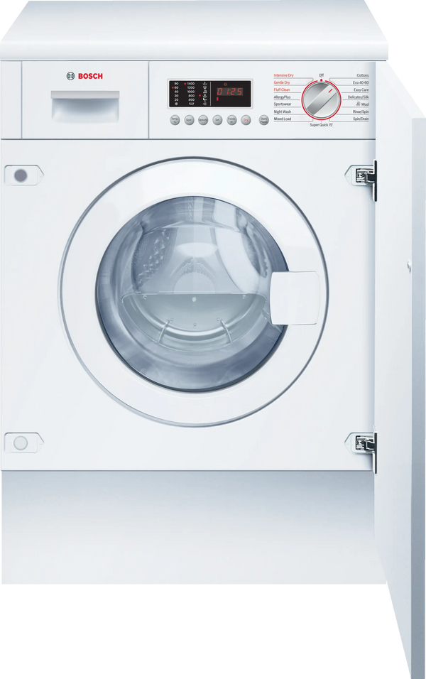 Bosch WKD28543GB Series 6 fully integrated washer dryer with AutoDry in White