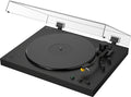 Sony PS-LX5BT Fully Automatic Bluetooth Turntable - Black - hero view with dust cover open