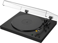 Sony PS-LX5BT Fully Automatic Bluetooth Turntable - Black - hero view with dust cover open