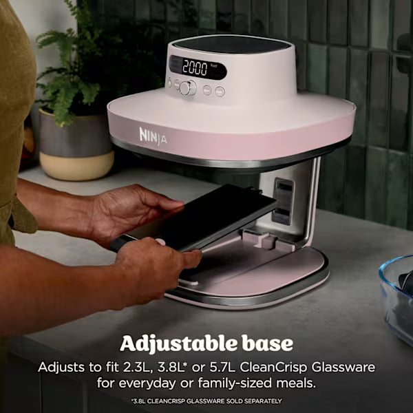 Ninja CRISPi PRO 7-in-1 Glass Air Fryer Rose Quartz product image