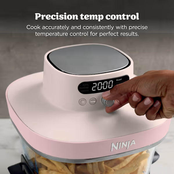 Ninja CRISPi PRO 7-in-1 Glass Air Fryer Rose Quartz product image