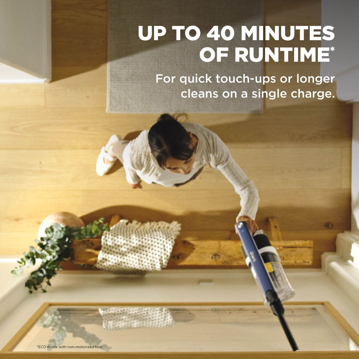 Shark Cordless Stick Vacuum with Anti Hair Wrap - Blue - up to 40 minutes of runtime