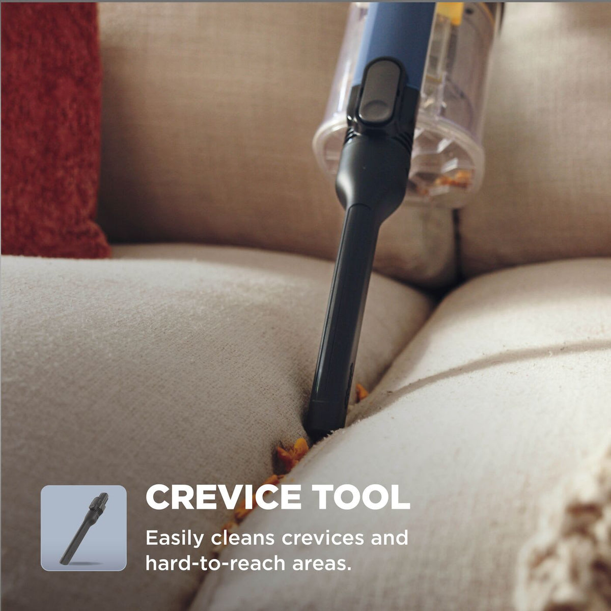 Shark Cordless Stick Vacuum with Anti Hair Wrap - Blue - crevice tool