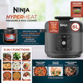 Ninja HyperHeat 9-in-1 Pressure & Rice Cooker 6L Black product image